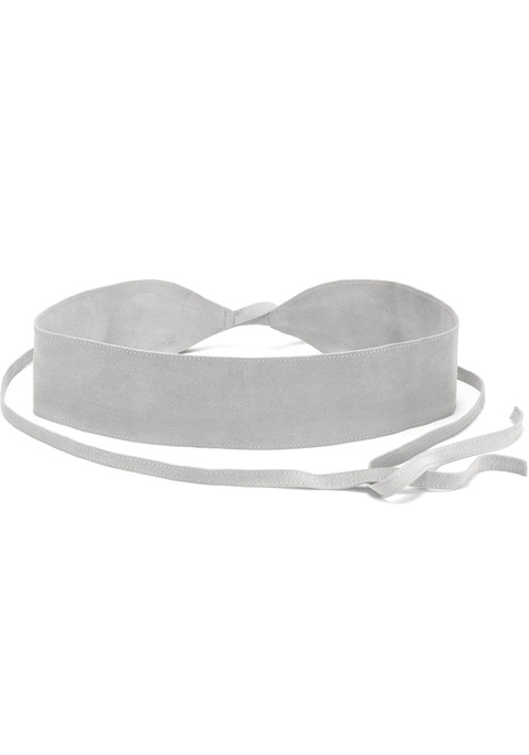 Bild: Taillengürtel von LASCANA: Taillengürtel aus Leder von LASCANA. Zum Binden. Aus Veloursleder. Breite 8 cm. Längen:  Gr.S 65cm, Gr.M 75cm, Gr.L 85cm + 80cm Band je Seite.