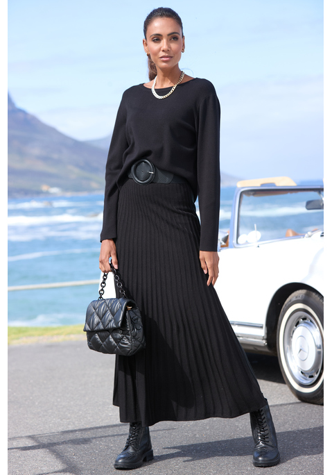 Bild: Taillengürtel von LASCANA: Taillengürtel von LASCANA. Aus Lederimitat und Textil. Breite 7cm.