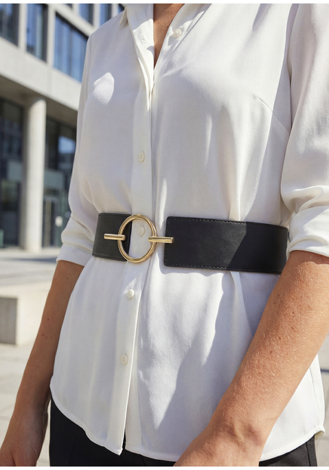 Bild: Taillengürtel von LASCANA: Taillengürtel von LASCANA. Aus Lederimitat. Breite 3,2 cm.