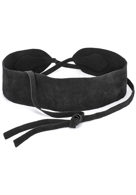 Bild: Taillengürtel von LASCANA: Taillengürtel aus Leder von LASCANA. Zum Binden. Aus Veloursleder. Breite 8 cm. Längen:  Gr.S 65cm, Gr.M 75cm, Gr.L 85cm + 80cm Band je Seite.