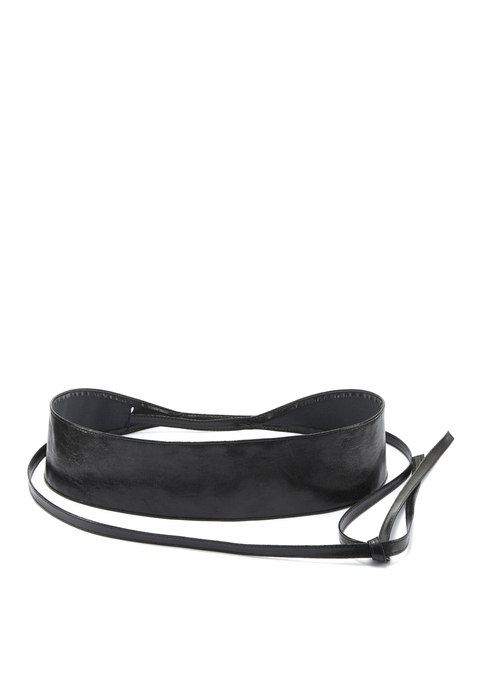 Bild: Taillengürtel von LASCANA: Metallic Taillengürtel von LASCANA. Zum Binden. Aus Lederimitat. Breite: 7cm. Größen: S = 70 cm, M = 80 cm, L = 90 cm + 80 cm Bindeband.
