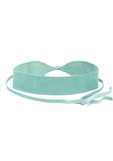 Bild: Taillengürtel von LASCANA: Taillengürtel aus Leder von LASCANA. Zum Binden. Aus Veloursleder. Breite 8 cm. Längen:  Gr.S 65cm, Gr.M 75cm, Gr.L 85cm + 80cm Band je Seite.