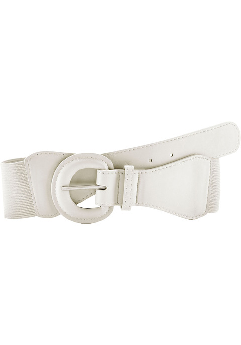 Bild: Taillengürtel von LASCANA: Elastischer Taillengürtel von LASCANA. Aus Textil und Lederimitat. Breite 6cm.
