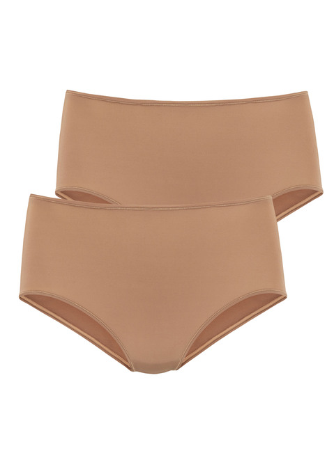Bild: Taillenslip von LASCANA: Bequemer Taillenslip von Lascana im 2er-Pack. Flache Stretch-Abschlüsse am Taillen- und an den Beinsäumen. Sitzt perfekt und trägt nicht auf. Weiches Material.