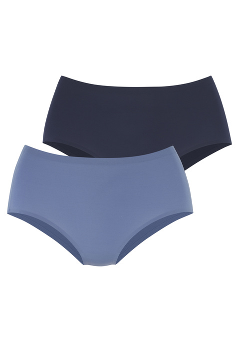 Bild: Taillenslip von LASCANA: Komfortabler Taillenslip von Lascana aus besonders elastischer Microfaser. Praktischer 2er-Pack. Etwas höhere Leibhöhe. Dank nahtloser Verarbeitung zeichnet sich nichts unter enger Kleidung ab. Besonders bequeme und leichte Qualität.