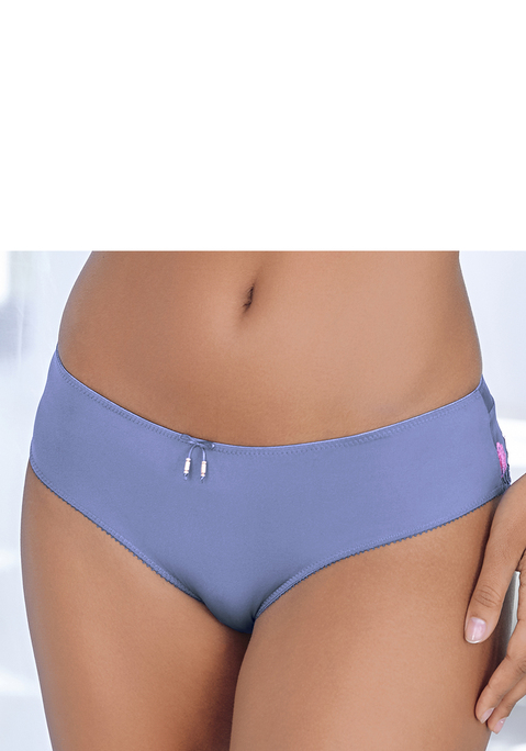 Bild: Tanga von LASCANA: Femininer Tanga mit feiner Schleifenapplikation. Aus transparentem Soft-Mesh mit einem hübschen Blumenmuster aus Stickereispitze sowie weichem Microtouch-Material. Mit eingearbeitetem Baumwollzwickel. Passende BHs aus der gleichen Serie erhältlich. Mit Liebe & Leidenschaft in Hamburg kreiert. Obermaterial: 73% Polyamid, 20% Polyester, 7% Elasthan.