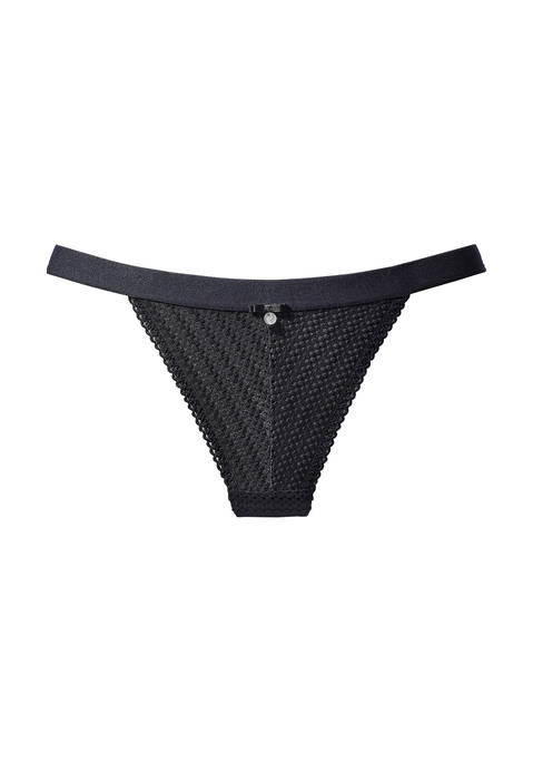 LASCANA Tanga Damen schwarz Gr.40/42