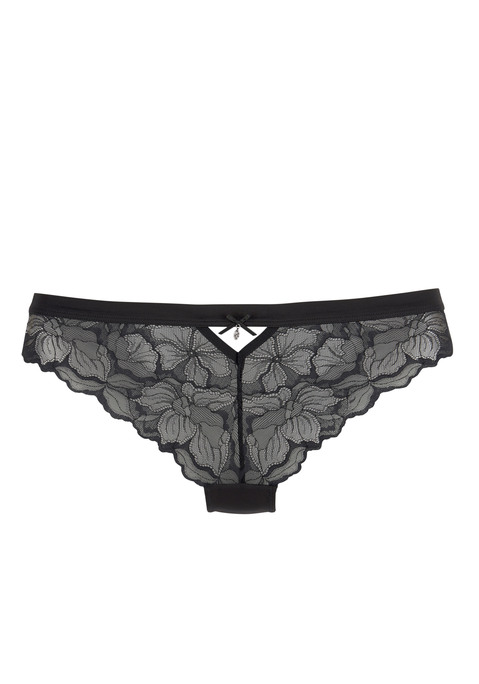 Bild: Tanga von LASCANA: Verführerischer Tanga mit feiner Schleife und edlem Accessoire vorne mittig. Rundherum aus edler, dezent transparenter Spitze. Mit eingearbeitetem Baumwollzwickel. Passende BHs aus der gleichen Serie erhältlich. Mit Liebe & Leidenschaft in Hamburg kreiert. Obermaterial: 88% Polyamid, 12% Elasthan.