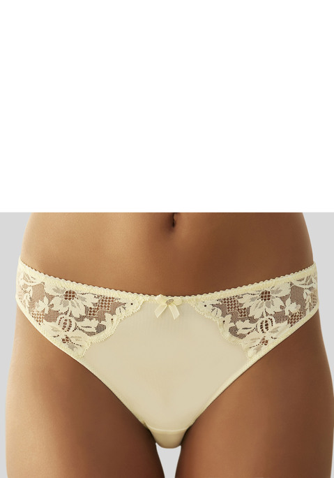 Bild: Tanga von LASCANA: Femininer Tanga in bequemer Schnittführung. Hinten aus dezent transparenter Spitze in blumiger Optik. Vorne aus angenehm weicher Microfaser mit feiner Zierschleife. Mit eingearbeitetem Baumwollzwickel. Passende BH's aus der gleichen Serie erhältlich. Obermaterial: 86% Polyamid, 14% Elasthan.