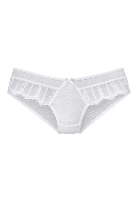 Bild: Tanga von LASCANA: Rundherum aus fancy Mesh mit Spitze seitlich. Mit Baumwollzwickel. Aus 88% Polyamid, 12% Elasthan.