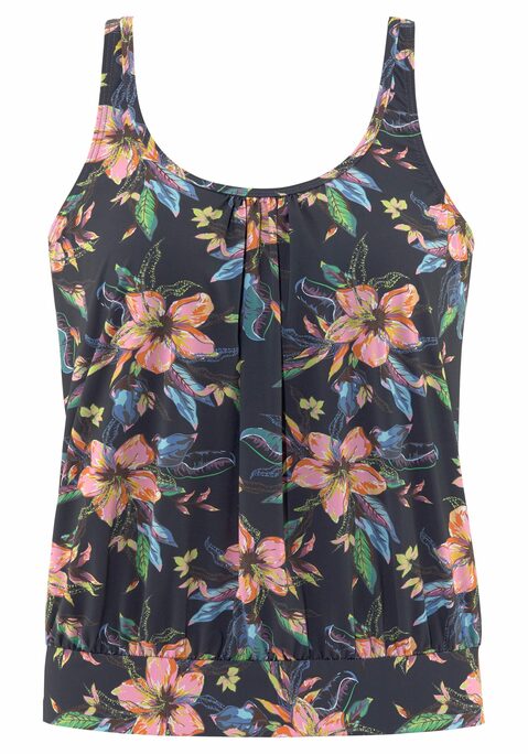 LASCANA Tankini-Top Damen anthrazit-bedruckt Gr.36