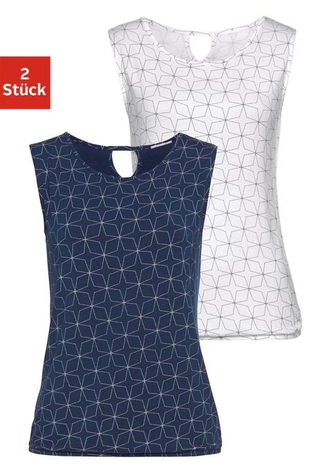 Tanktop von LASCANA in blau