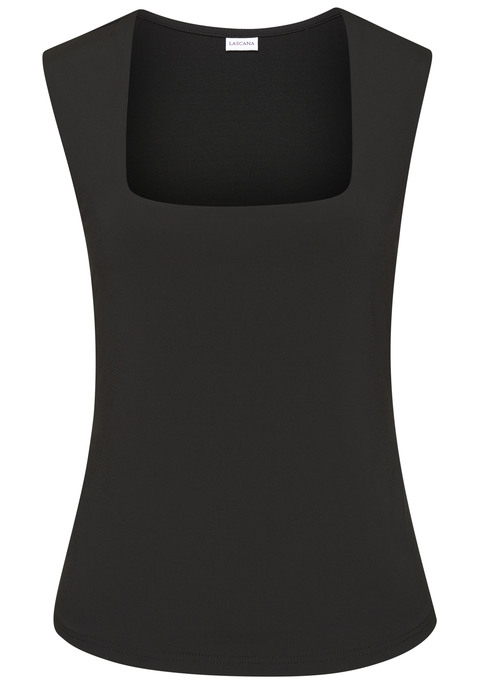 Bild: Tanktop von LASCANA: Elegantes Top von Lascana mit Karree-Ausschnitt. Breite Träger. Vorne doppellagig gearbeitet. Elastische, bügelarme Qualität.