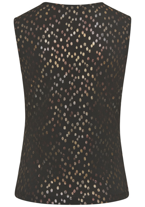 Bild: Tanktop von LASCANA: Top von Lascana mit glänzendem Allovermuster. Cache-coeur-Ausschnitt. Mit seitlicher Raffung. Breite Träger. Elastische Qualität.