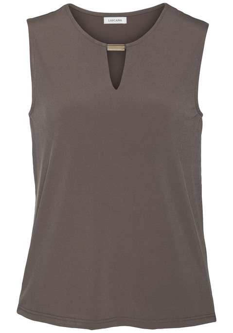 LASCANA Tanktop Damen taupe Gr.32/34