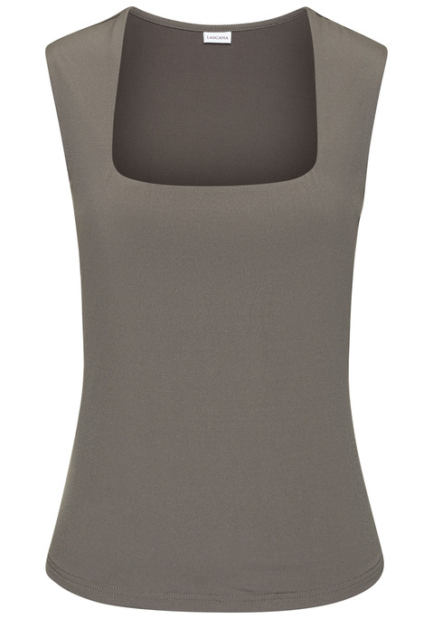 Bild: Tanktop von LASCANA: Elegantes Top von Lascana mit Karree-Ausschnitt. Breite Träger. Vorne doppellagig gearbeitet. Elastische, bügelarme Qualität.