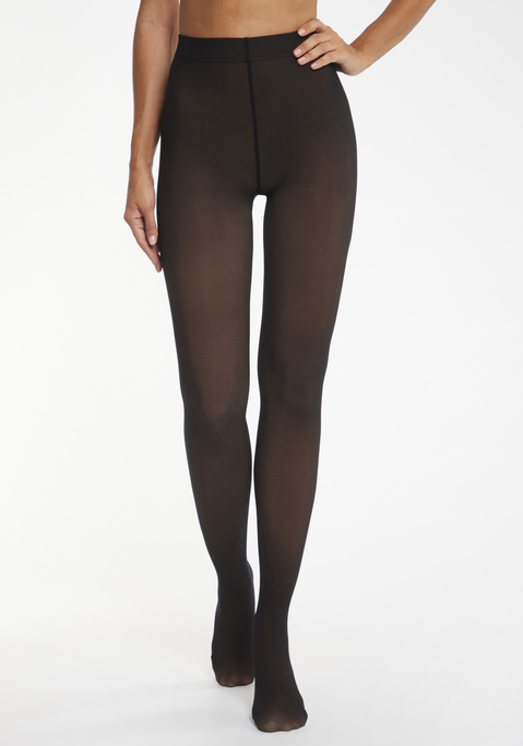 Bild: Thermostrumpfhose von LASCANA: Wärmende Thermostrumpfhose von Lascana mit leicht transparenter Optik. Gefälschte durchscheinende Optik mit warmer hellen Innenseite. Breiter Bund für optimalen Halt ohne Einschneiden.  Ideal für kältere Tage. Weiches, dehnbares Material.