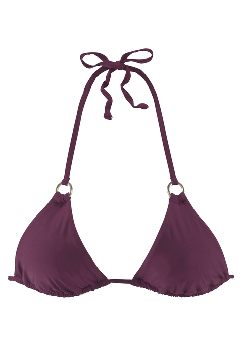 LASCANA Triangel-Bikini-Top Damen bordeaux Gr.32 Cup A/B