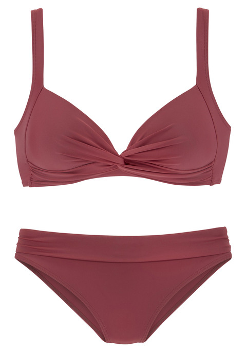 LASCANA Triangel-Bikini Damen rostrot Gr.34 Cup B