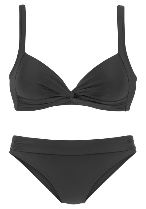 LASCANA Triangel-Bikini Damen schwarz Gr.34 Cup B