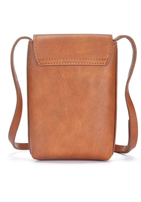 Bild: Umhängetasche von LASCANA: Handytasche mit verspielter Schließe von LASCANA.  Aus Lederimitat, Maße (H/B/T): 18/13/2,5cm