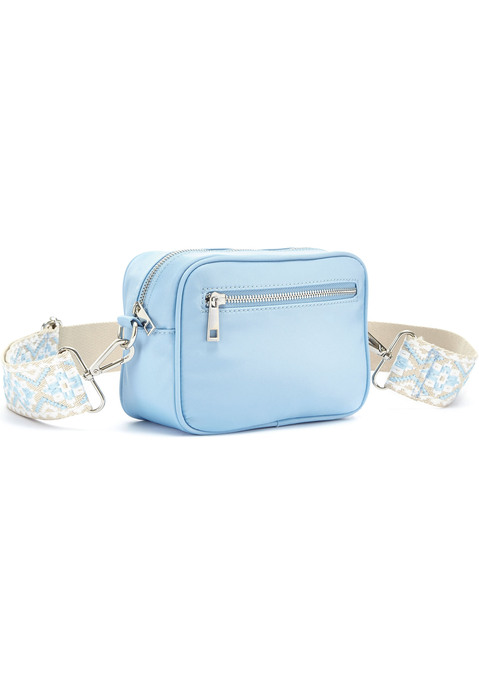 Bild: Umhängetasche von LASCANA: VEGAN. Mit 2 auswechselbaren Schulterriemen. Maße H/B/T: 14/20/8cm. Aus Textil in Nylon-Optik.