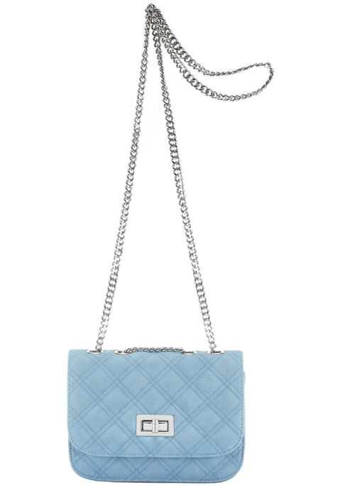 Bild: Umhängetasche von LASCANA: Minibag von LASCANA. Mit Kettenhenkel und gestepptem Design. Material: Lederimimtat. Maße (HxBxT): 14x19x5cm