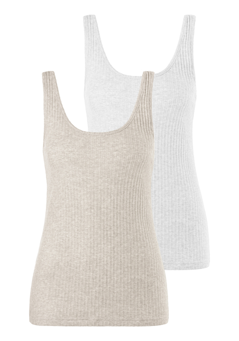 Unterhemd von LASCANA in beige