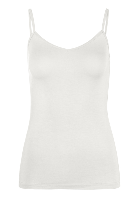 Bild: Unterhemd von LASCANA: Spaghettitop von Lascana im 2er-Pack mit leichtem V-Ausschnitt vorne. Längenverstellbare Träger. Weiche Qualität aus 94% Modal TENCEL™, 6% Elasthan.