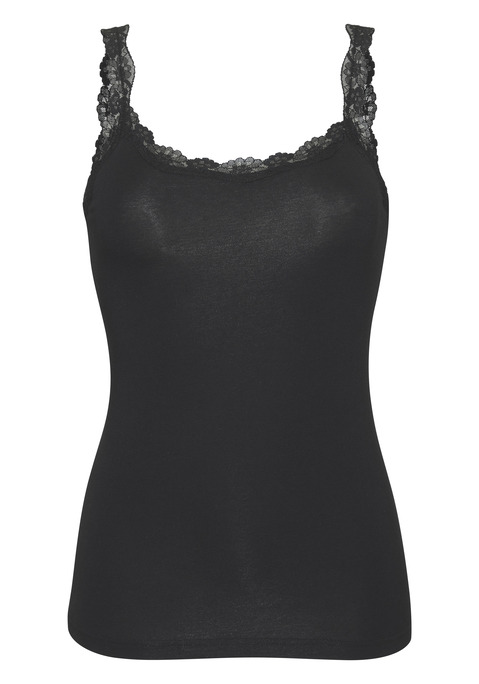 Bild: Unterhemd von LASCANA: Mit Bustier. In hochwertiger Baumwollstretch-Qualität. Mit elastischen, weichen Spitzendetails an Ausschnitt und Trägern. Länge ca. 61cm. Aus 95% Baumwolle (unterstützt Cotton made in Africa), 5% Elasthan. Spitze: 87% Polyamid, 13% Elasthan.