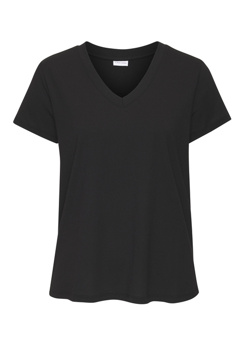 Bild: V-Shirt von LASCANA: <h3>Basic-V-Shirt von <strong>LASCANA</strong> – Komfort trifft Stil</h3>
<p>
Das unifarbene Basic-V-Shirt von <strong>LASCANA</strong> vereint modisches Design mit einem hohen Tragekomfort. Der charmante V-Ausschnitt mit Blende und die kurzen, eingesetzten Ärmel verleihen dem Shirt eine zeitlose Eleganz, die sich mühelos in jede Garderobe integriert. Die gerade Passform sorgt dafür, dass dieses Oberteil vielseitig kombinierbar ist und sowohl für entspannte Tage als auch für besondere Anlässe geeignet ist.
</p>

<h4>Hochwertige Materialien und pflegeleichte Eigenschaften</h4>
<p>
Dieses V-Shirt überzeugt durch seine weiche Jerseyqualität, die nicht nur angenehm auf der Haut liegt, sondern auch pflegeleicht ist. Der Materialmix sorgt nicht nur für ein tolles Tragegefühl, sondern trägt auch zur Langlebigkeit des Shirts bei.
</p>

<h4>Vielseitige Kombinationsmöglichkeiten für jede Gelegenheit</h4>
<p>
Das V-Shirt von <strong>LASCANA</strong> lässt sich mühelos in verschiedene Outfits integrieren. Ob in der Freizeit, beim Sport oder beim Entspannen zu Hause – es bietet zahlreiche Trageanlässe. Kombiniert mit lässigen Jeans und Sneakern entsteht ein stilvoller Streetwear-Look, während es in Kombination mit einer schicken Hose und Sandalen auch für einen eleganten Abend geeignet ist. Ein passendes Accessoire, wie eine modische Halskette, rundet den Look perfekt ab.
</p>

<p>Erlebe den perfekten Mix aus Komfort und Stil mit dem V-Shirt von <strong>LASCANA</strong>!</p>