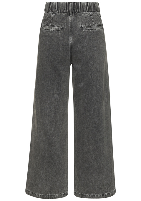 Bild: Weite Jeans von LASCANA: Wide-leg-Jeans von Lascana. Vorne mit Bundfalten. Knopf und Reißverschluss. Seitliche Eingrifftaschen. Hinten Leistentaschen. Trageangenehmee Denim.