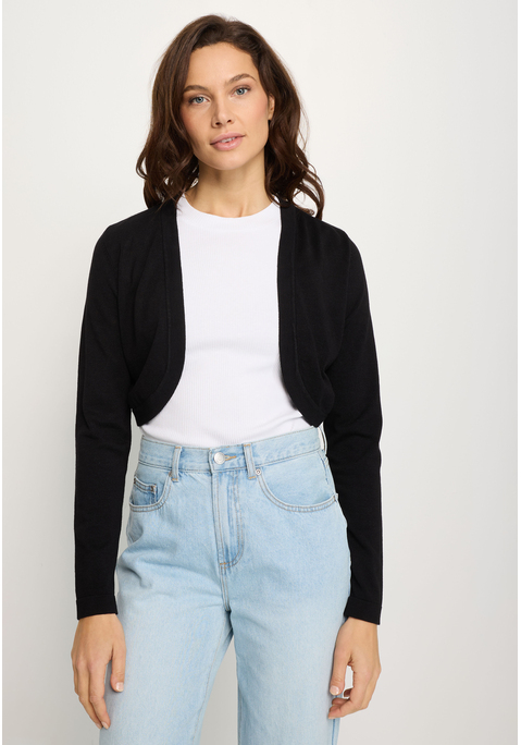 Bild: Bolero von LASCANA: Bolero-Strickjacke von Lascana. Kurz geschnitten. Lange Ärmel. Offen zu tragen. Weiche Strickqualität aus Viskose-Mix.