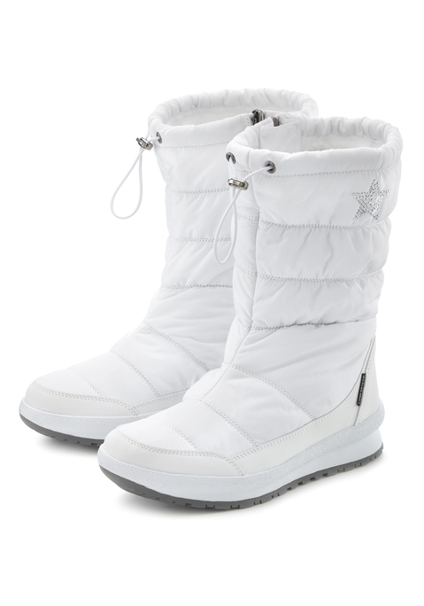 Bild: Winterstiefel von LASCANA: Boots mit Sternen-Applikation von LASCANA. Mit wasserabweisender Comfortex-Klimamembrane und Warmfutter. Obermaterial und Futter aus Synthetik. Decksohle aus Polyester. Laufsohle aus Synthetik.