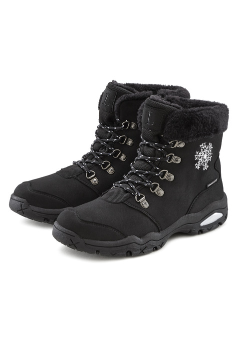 Bild: Winterstiefelette von LASCANA: Allwetter-Boots mit Tex-Membran von LASCANA. Obermaterial aus Synthetik. Futter und Decksohle aus Polyester. Laufsohle aus Synthetik.