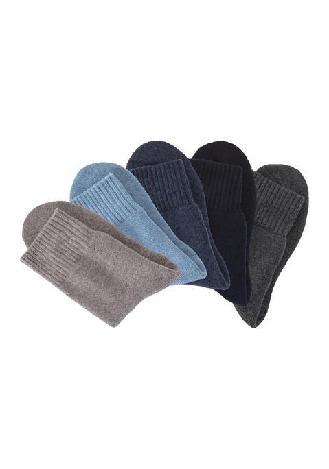 Bild: Basicsocken von Lavana: Wärmende Thermosocken von Lavana im praktischen 5er-Pack. Innen flauschiges Vollfrottee. Crew-Länge – perfekt für Stiefel. Super für kalte Tage. Weiches Material.