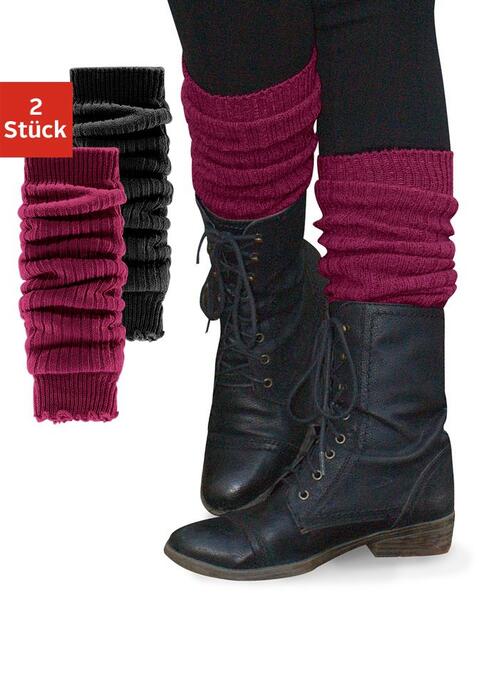 Bild: Beinstulpen von Lavana: Jetzt bestellen! Weiche klassische kurze Stulpe für Arme und Beine.Super mit den aktuellen Farben zur Mode zu kombinieren. Das fehlende Mode- Accessoires für Ihren Kleiderschrank. Großer Vorteil diese Stulpen, im  zweier Pack sind für Arme und Beine geeignet.  Die modische Rippenqualität passt sich optimal an und ist angenehm zu tragen.