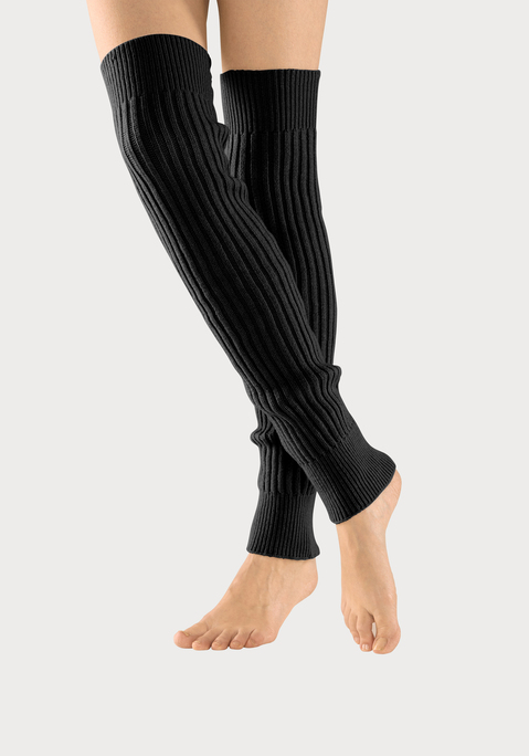 Bild: Beinstulpen von Lavana: Stylische Overknee-Strümpfe von Lavana mit elastischen Rippbündchen und feinem Strickmuster. Perfekt als trendiges Mode-Accessoire. Weiche Qualität.
