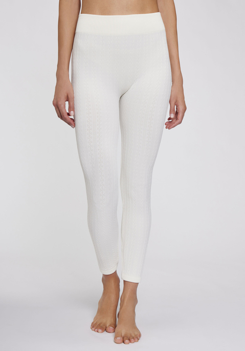 Bild: Strickstrumpfleggings von Lavana: Angenehm warme Thermoleggings von Lavana. Klassisches Zopfmuster für eine schöne Optik. Innen weich angeraut für zusätzliche Wärme. Ohne störende Seitennähte und mit druckfreiem Bund. Komfortables Material.