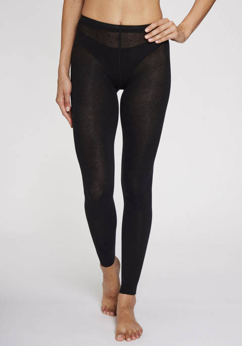 Bild: Strickstrumpfleggings von Lavana: Halten schön warm: Leggings von Lavana im Strickdesign. Breites, elastisches Rippbündchen für komfortablen Sitz. Auch gut zum Drunterziehen. Weiche Baumwollmischung.