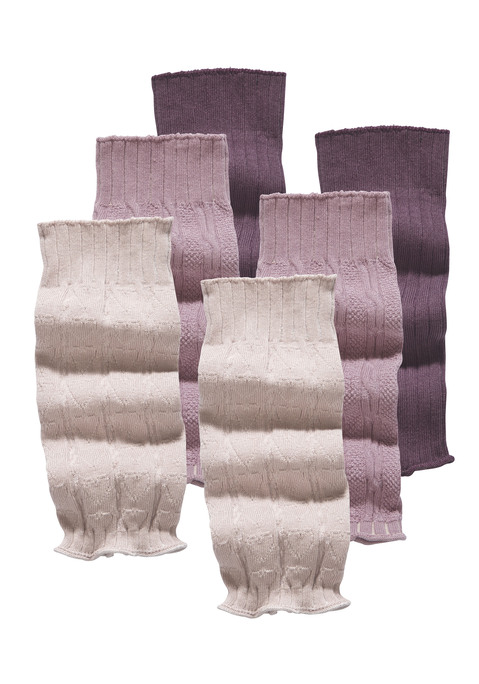 Bild: Stulpensocken von Lavana: Für Stiefel im 3er Pack, in den Farben anthrazit meliert, grau meliertund schwarz . Aus 83% Baumwolle, 17% Polyamid.