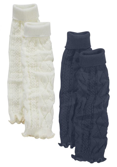 Bild: Stulpensocken von Lavana: Stulpen von Lavana im 2er-Pack. Mit Zopfstrickmuster und gerippten Bündchen. Weiche und wärmende Qualität.