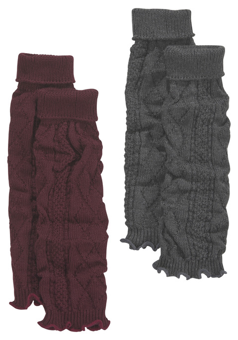 Bild: Stulpensocken von Lavana: Stulpen von Lavana im 2er-Pack. Mit Zopfstrickmuster und gerippten Bündchen. Weiche und wärmende Qualität.