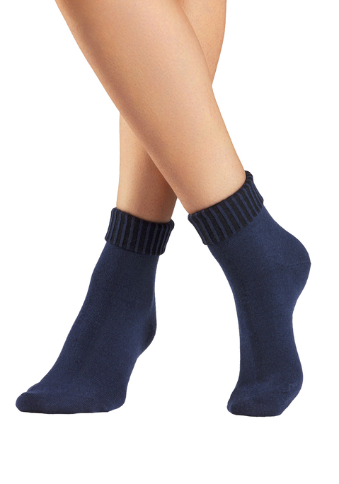 Bild: Umschlagsocken von Lavana: Klassische Umschlagsocken von Lavana. Flache Spitzennaht für ein angenehmes Tragegefühl. Ferse und Spitze verstärkt. Hochwertige Wollmischung.