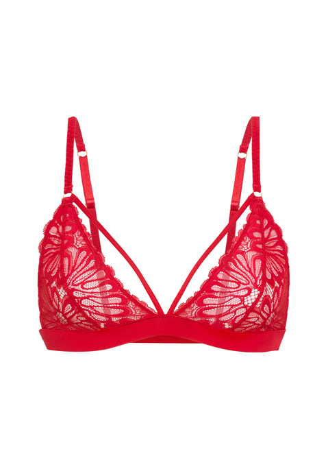 Bild: Bralette von LSCN by LASCANA: Bralette von LSCN by Lascana. Aus weicher Spitze. Mit Zierbändern und kleinen, glänzenden Details. Verstellbare Träger für eine perfekte Passform. Weiches, elatisches Material.