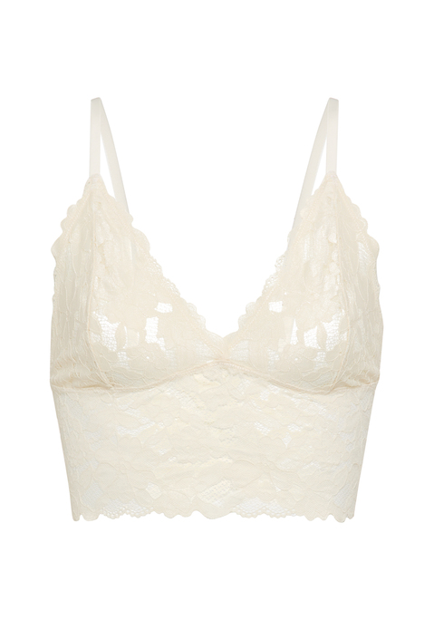 Bild: Bralette von LSCN by LASCANA: Verführerischer Bralette-BH von LSCN by Lascana aus floraler Spitze. Bequeme Passform ohne Verschluss. Träger verstellbar. Angenehm weiche Qualität.