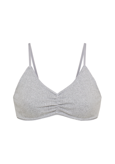 Bild: Bralette von LSCN by LASCANA: Bralette von LSCN by Lascana mit längenverstellbaren Trägern. Vorne doppelt gearbeitet für mehr Halt. Für Cup A/B geeignet. Aus reiner Baumwolle.