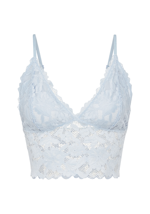 Bild: Bralette von LSCN by LASCANA: Verführerischer Bralette-BH von LSCN by Lascana aus floraler Spitze. Bequeme Passform ohne Verschluss. Träger verstellbar. Angenehm weiche Qualität.