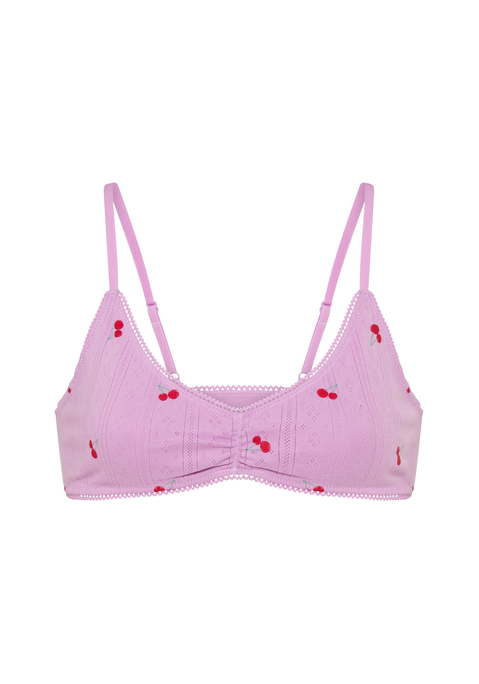 Bild: Bralette von LSCN by LASCANA: Romantisches Bralette von LSCN by Lascana mit hübscher Zierkante vorn am Ausschnitt. Verstellbare Träger für eine individuelle Passform. Vorn doppelt gearbeitet für mehr Halt. Weiche Baumwolle.