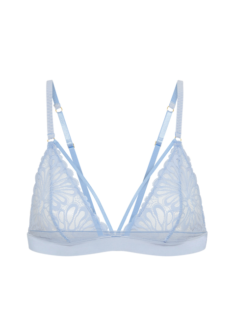 Bild: Bralette von LSCN by LASCANA: Bralette von LSCN by Lascana. Aus weicher Spitze. Mit Zierbändern. Mit kleinen metallisch glänzenden Details. Verstellbare Träger für eine perfekte Passform. Weiches Material.